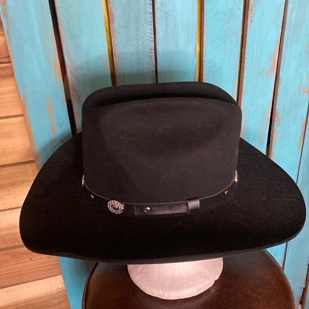 Bradford Western Classic Black Cowboy Hat 4 XXXX Quality 7 1/4